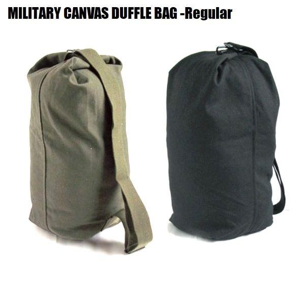 MILITARY CANVAS DUFFLE BAG - Regular/ミリタリーダッフルバッグ(...