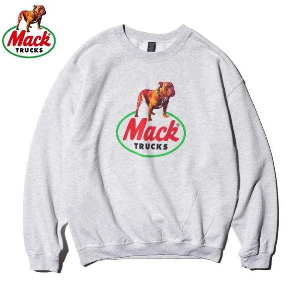 MACK TRUCKS/マックトラックス 70S LOGO CREW SWEAT/クルーネックスウェット MT26F00400・ASH GRAY