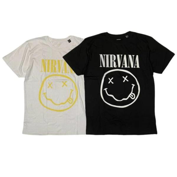 【セール30%OFF】NIRVANA - SMILE LOGO TEE / オフィシャルTシャツ(3)・2color