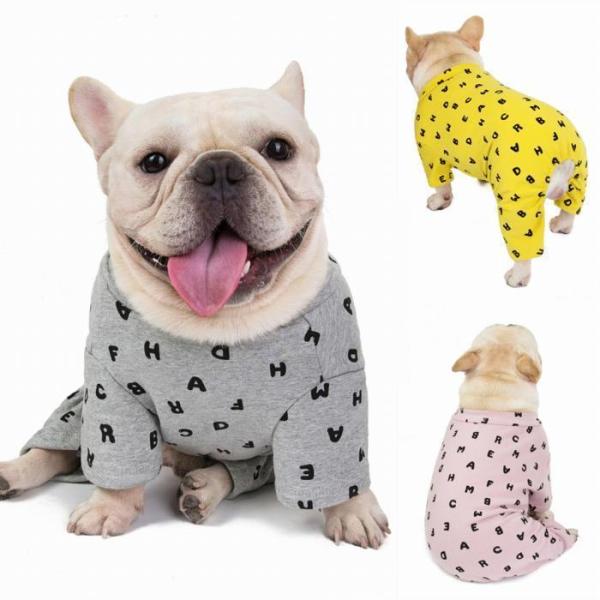 犬 服 フレンチブルドッグ オールインワン ロンパース パジャマ つなぎ