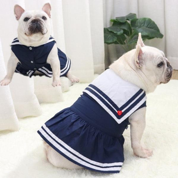犬服 春 夏 ワンピース フレンチブルドッグ 服 中型犬 小型犬 フレブル 