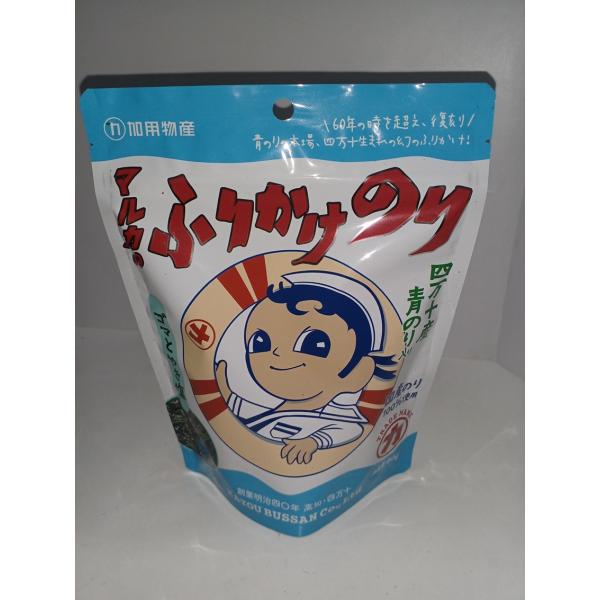 全国送料無料　加用物産　四万十産青のりいり　　マルカのふりかけのり　　ごまとやき塩　　40ｇ入り　１袋