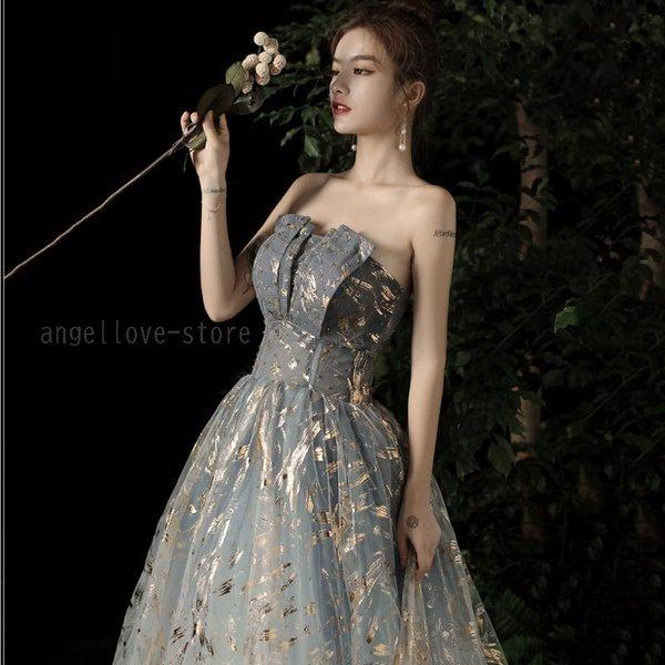 純正販売済み イブニングドレス 花嫁ドレス 発表会 演奏会 ワンピース レディース 二次会 パーティードレス コンサート フォーマル 結婚式 Aライン キレイめ マキシ丈 新品最安値 Ssl Daikyogo Or Jp