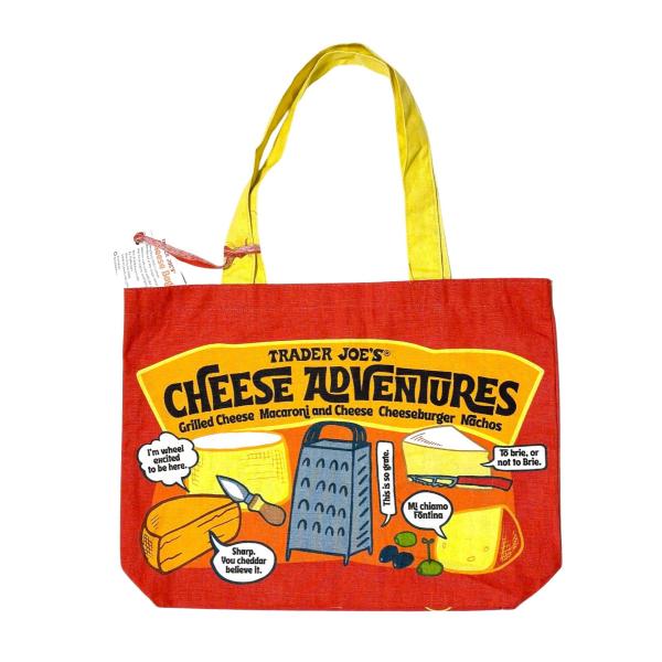 TRADER JOE'S トレーダージョーズ エコバッグ チーズアドベンチャー Cheese Adventure 買い物袋 レジ袋 ショッピングバッグ