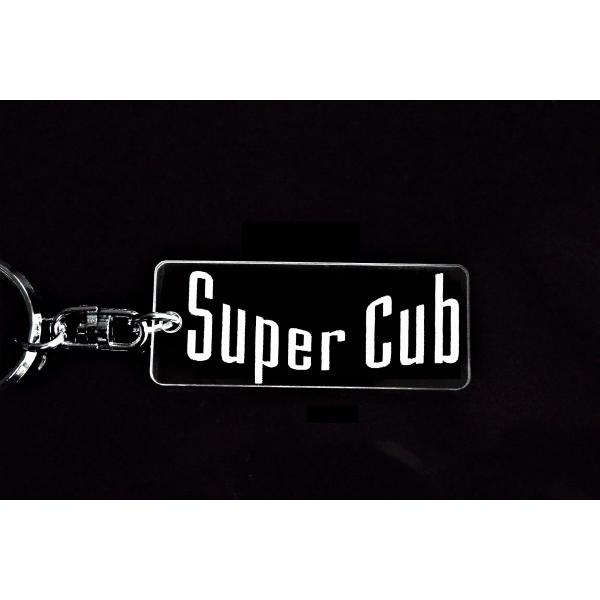A-323 Super Cub アクリル製 クリア 2重リング キーホルダー スーパー