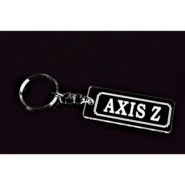 A-913 AXISZ アクリル製 クリア 2重リング キーホルダー アクシスZ