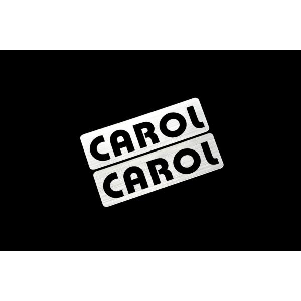EEE-604-2 CAROL 銀黒 アクリル2層 ステッカー マツダ キャロル 360