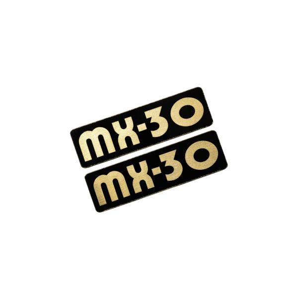 EEE-613-3 MX-30 黒金 アクリル2層 ステッカー マツダ カスタム 前期 後期 2枚1セット