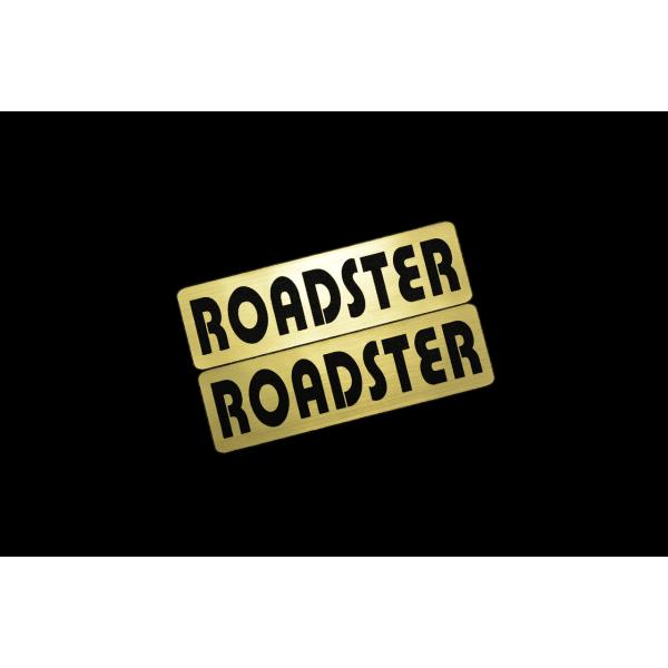 EEE-614-1 ROADSTER 金黒 アクリル2層 ステッカー マツダ ロードスター NA ND NB NC M2 NCEC RF カスタム 前期 後期 