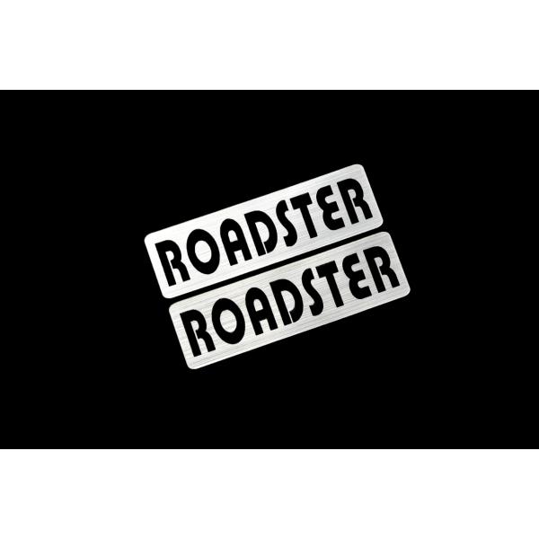 EEE-614-2 ROADSTER 銀黒 アクリル2層 ステッカー マツダ ロードスター NA ND NB NC M2 NCEC RF カスタム 前期 後期 