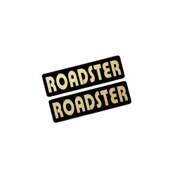 EEE-614-3 ROADSTER 黒金 アクリル2層 ステッカー マツダ ロードスター NA ND NB NC M2 NCEC RF カスタム 前期 後期 