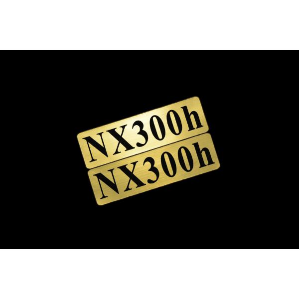 EEE-917-1 NX300h 金黒 アクリル2層 ステッカー レクサス Fスポーツ FRD モデリスタ WALD カスタム 前期 後期 2枚1セット