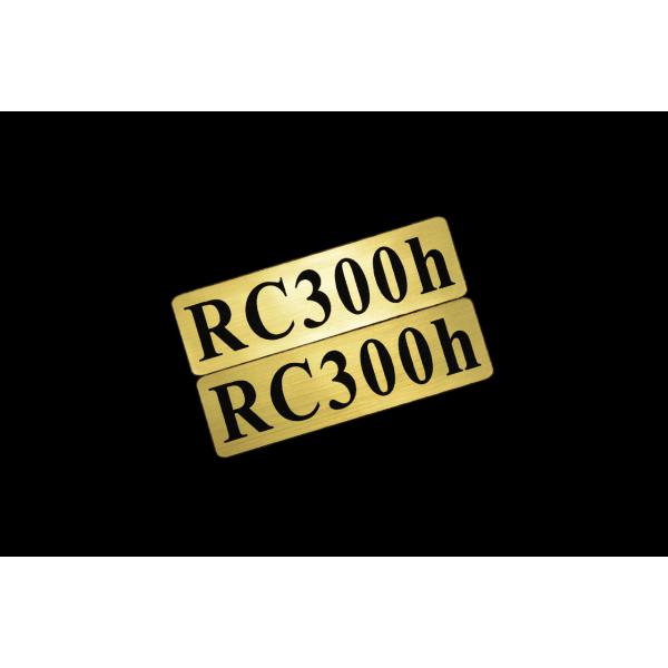 EEE-919-1 RC300h 金黒 アクリル2層 ステッカー レクサス Fスポーツ FRD モデリスタ WALD カスタム 前期 後期 2枚1セット