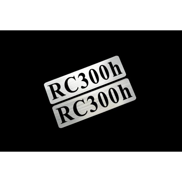 EEE-919-2 RC300h 銀黒 アクリル2層 ステッカー レクサス Fスポーツ FRD モデリスタ WALD カスタム 前期 後期 2枚1セット