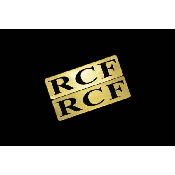 EEE-921-1 RCF 金黒 アクリル2層 ステッカー レクサス Fスポーツ FRD モデリスタ WALD カスタム 前期 後期 2枚1セット