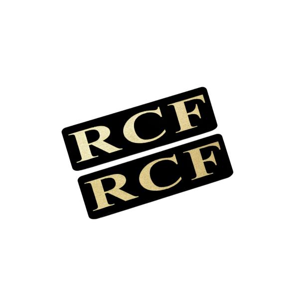 EEE-921-3 RCF 黒金 アクリル2層 ステッカー レクサス Fスポーツ FRD モデリスタ WALD カスタム 前期 後期 2枚1セット