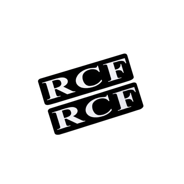 EEE-921-4 RCF 黒白 アクリル2層 ステッカー レクサス Fスポーツ FRD モデリスタ WALD カスタム 前期 後期 2枚1セット