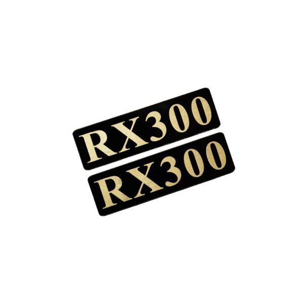 EEE-922-3 RX300 黒金 アクリル2層 ステッカー レクサス Fスポーツ FRD モデリスタ WALD カスタム 前期 後期 2枚1セット