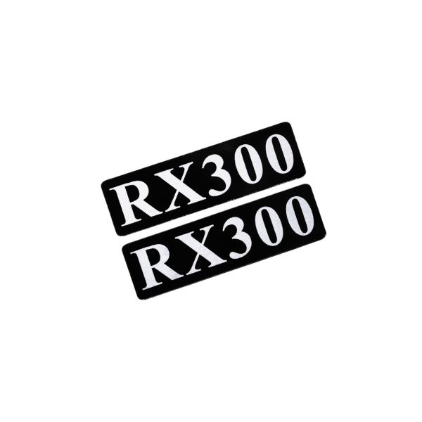EEE-922-4 RX300 黒白 アクリル2層 ステッカー レクサス Fスポーツ FRD モデリスタ WALD カスタム 前期 後期 2枚1セット