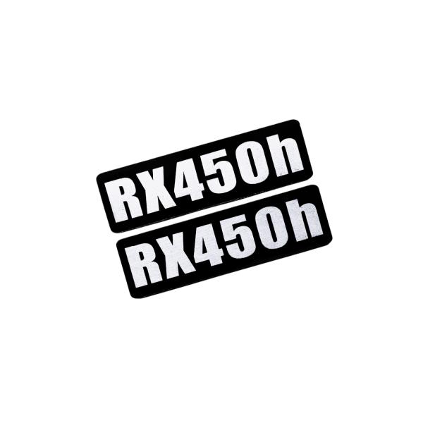 EEE-923-4 RX450h 黒白 アクリル2層 ステッカー レクサス Fスポーツ ABS FRD モデリスタ WALD カスタム 前期 後期 2枚1セット