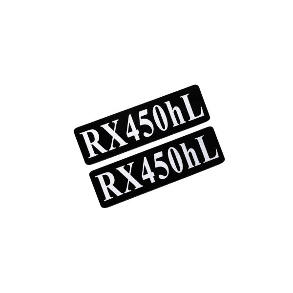 EEE-924-4 RX450hL 黒白 アクリル2層 ステッカー レクサス Fスポーツ ABS FRD モデリスタ WALD カスタム 前期 後期 2枚1セット