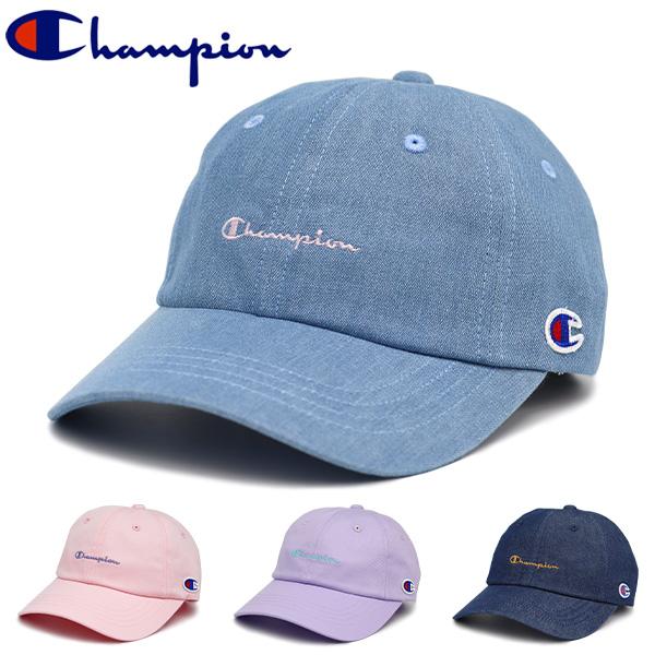 帽子 キャップ キッズ 女の子 Champion チャンピオン 刺繍ロゴ(141-007A) ローキャップ 53〜55cm 日よけ 日除け おしゃれ 子供 子ども こども 小学生 スポーツ
