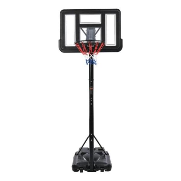 BTM バスケットゴール 屋外 室内 7号球対応 子供 ネット 高さ調節可能 移動式 練習用 バスケットボール 自立式 工具付き