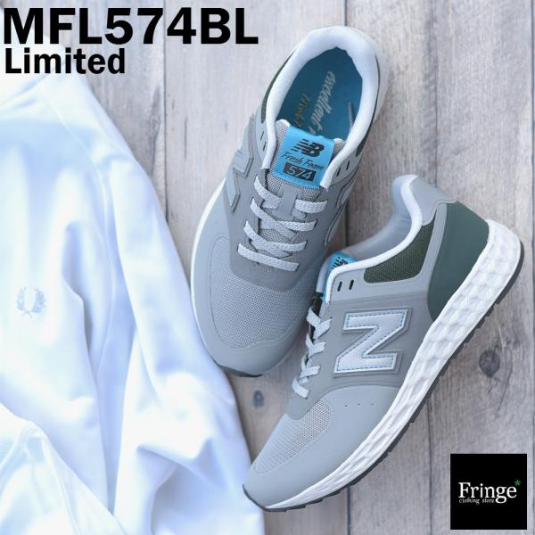 レディース メンズ ニューバランス new balance スニーカー MFL574BL (グレー／...