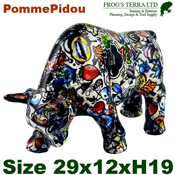 マネーバンク ブル L グラフィティ 闘牛 AG148-00514（W29.2cm