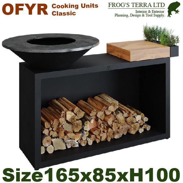 クラシック アイランド ブラック85（クッキングプレート　炉 七輪 炭 BBQ）カッティングボード付【外寸】W165cmxD85cm×H100cm（グリル直径82cm）【重量】147kg【素材】ブラックコーティングスチール【グリル素材】ブラ...