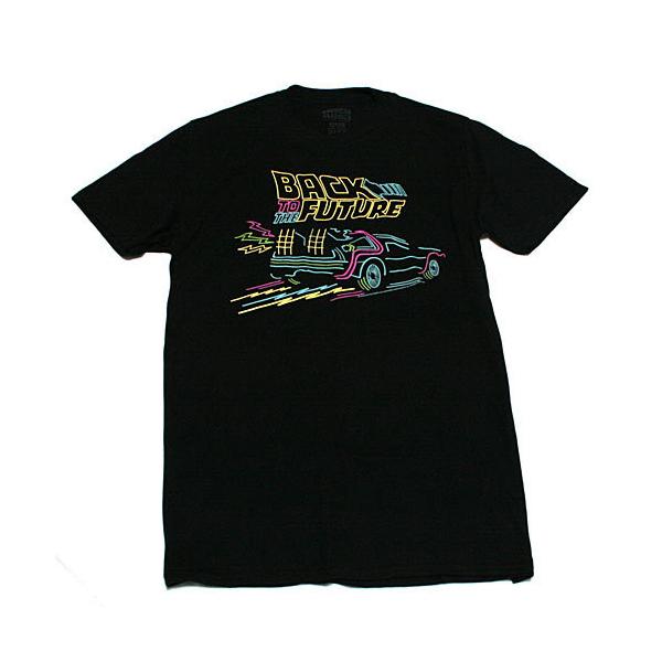 バック・トゥ・ザ・フューチャー デロリアン ネオン Tシャツ バック・トゥ・ザ・フューチャー デロリアン ネオン Tシャツ
