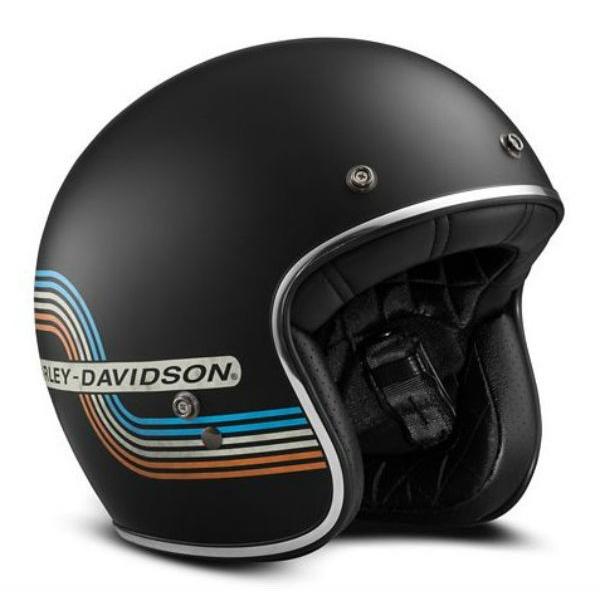ハーレーダビッドソン Harley Davidson ヘルメット Retro Tank Stripe B01 3 4 Helmet ブラック 17vx フロムla 通販 Yahoo ショッピング