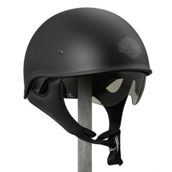 ハーレーダビッドソン Harley Davidson ハーフ ヘルメット Men's Curbside Sun Shield X06 Half  Helmet マットブラック :98240-18vx:フロムLA 通販 