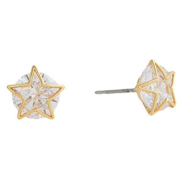 ケイトスペード ピアス Kate Spade Crystal Star Stud Earrings (Clear 