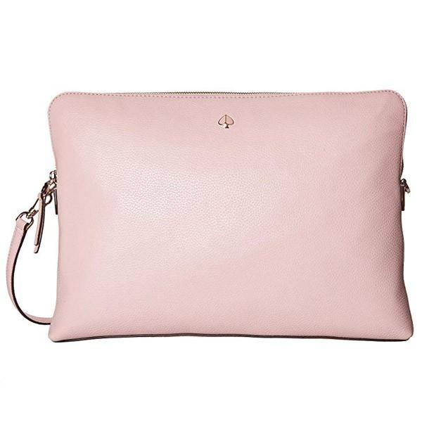 ケイトスペード ノートパソコンケース ● Kate Spade Polly Universal Laptop Sleeve (Tutu Pink)  ユニバーサル レザー ラップトップ スリーブ (ピンク)