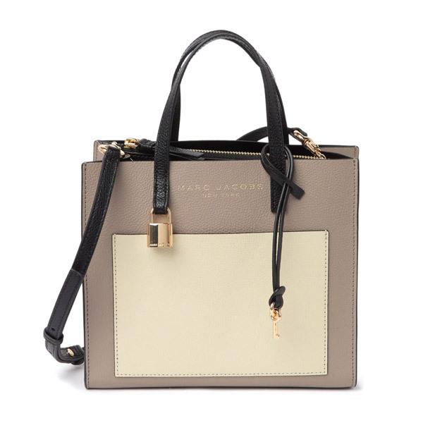 マークジェイコブス 2WAYバッグ MARC JACOBS Mini Grind Colorblock Leather Tote Bag (Loam  Soil Multi) ミニ カラーブロック レザー トートバッグ