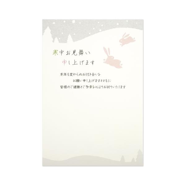 【仕様】●内容３枚入り●サイズ148×100mm来年もご使用いただけるかわいいデザインの寒中はがきです。同デザイン3枚入り。寒中はがきは、松の内（１月１日〜１月７日）があけてから立春（２月４日頃）までに送る挨拶状です。寒中はがきの使い方１....