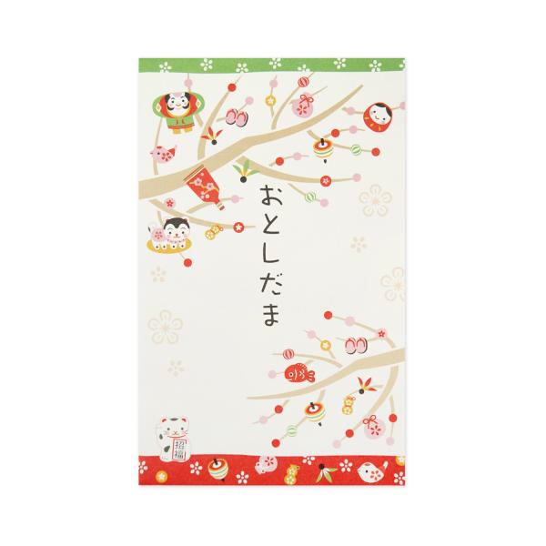 【仕様】<br>●内容：3枚入り<br>●サイズ：H110mm x W70mm<br>●森林認証紙使用<br><br>小さいサイズの同デザイン３枚入りお年玉ポチ袋。小さなお子さんか...