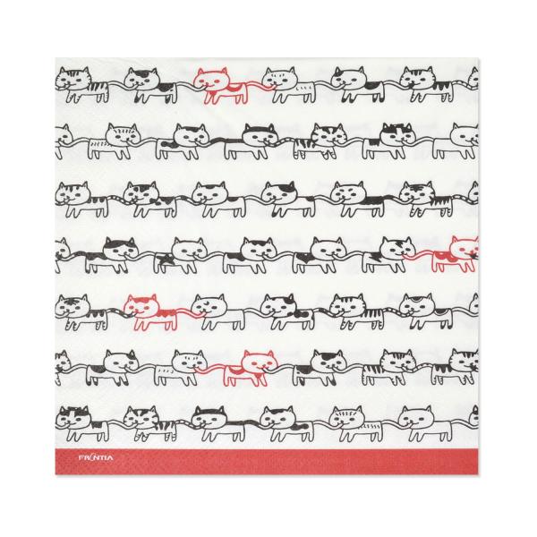 ペーパーナプキン おしゃれ デコパージュ ネコつながり : フロンティア