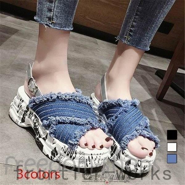 厚底サンダル レディース 厚底防水台 デニムサンダル スニーカーサンダル サンダルスニーカー 厚底スニーカー 大きいサイズ カジュアル 夏 Fro529 073 Frontier Works 通販 Yahoo ショッピング