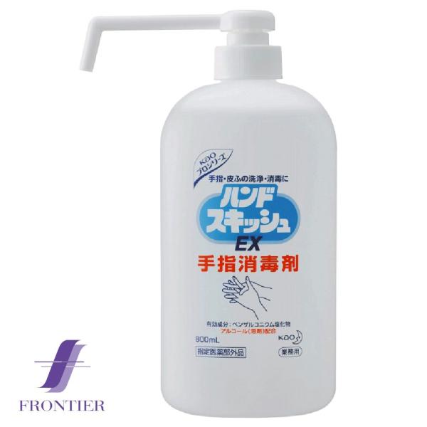 殺菌成分 エタノール配合 水のいらない消毒液 花王 ハンドスキッシュEX 800ml ロングノズル付き容器 アルコール配合殺菌消毒液