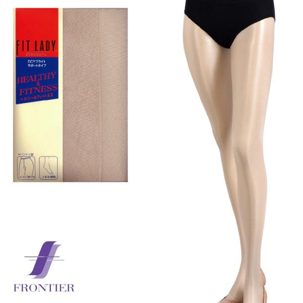フィットネスタイツ　FIT LADY　フィットレディ　ダンシングタイツ　70デニール　パウダーピンク　メール便対応可