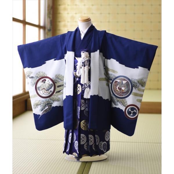【商品番号：m753-3163】【商品名：紺タカに名古屋城】【七五三3才男の子】★適正サイズ：身長:98cm〜108cm-----------------------------------------------ご注文前に下記【予約状況】...