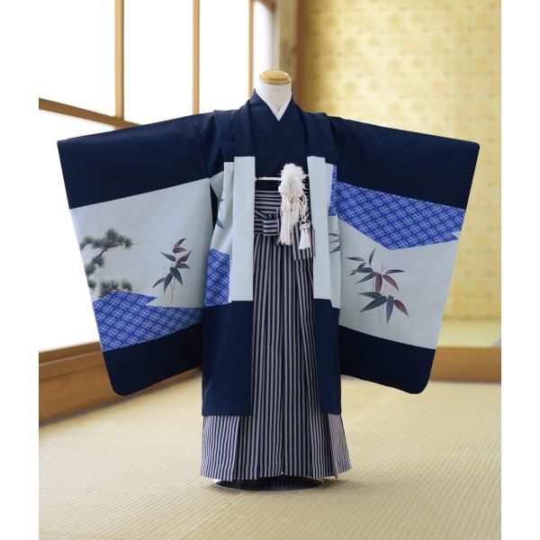 【商品番号：m753-51137】【商品名：紺花菱松にカブト】【七五三5才男の子】★適正サイズ：身長:105cm〜117cm-----------------------------------------------ご注文前に下記【予約状...