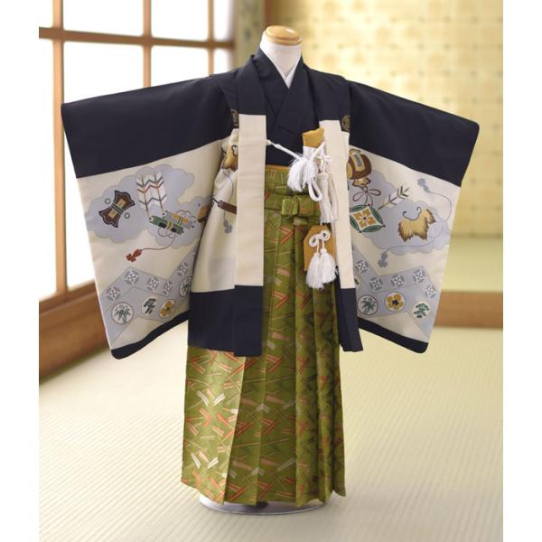 【商品番号：m753-51166】【商品名：黒松にタカ】【七五三5才男の子】★適正サイズ：身長:100cm〜110cm-----------------------------------------------ご注文前に下記【予約状況】を...