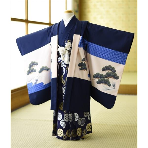 【商品番号：m753-51174】【商品名：紺カブトに馬】【七五三5才男の子】★適正サイズ：身長:110cm〜123cm-----------------------------------------------ご注文前に下記【予約状況】...