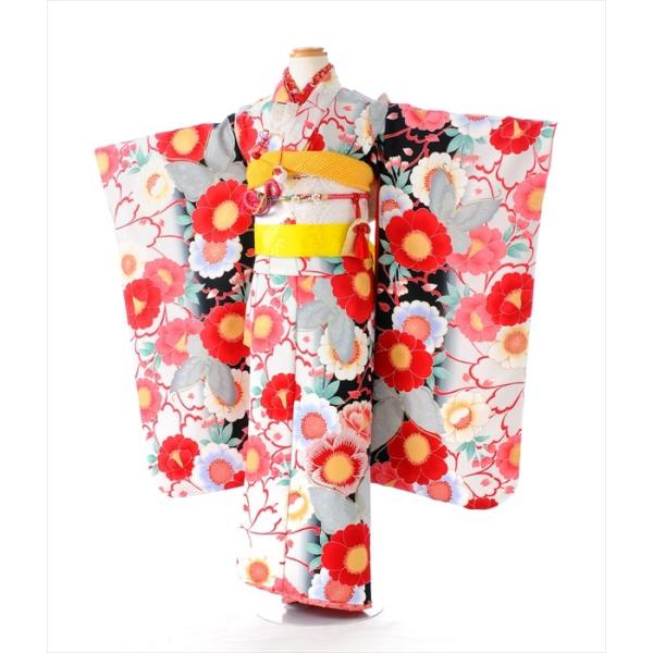 七五三 女の子 着物レンタル 7歳 花夢二 プリンセス椿《身長》125cm