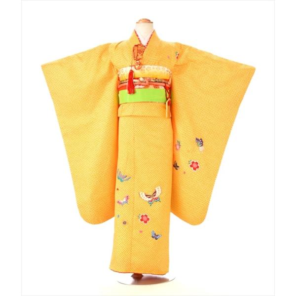 【商品番号：m753-7272】【商品名：黄総かのこ蝶】【七五三7才女の子】★適正サイズ 身長:120cm前後(身長113cm〜125cm位)-----------------------------------------------ご注...