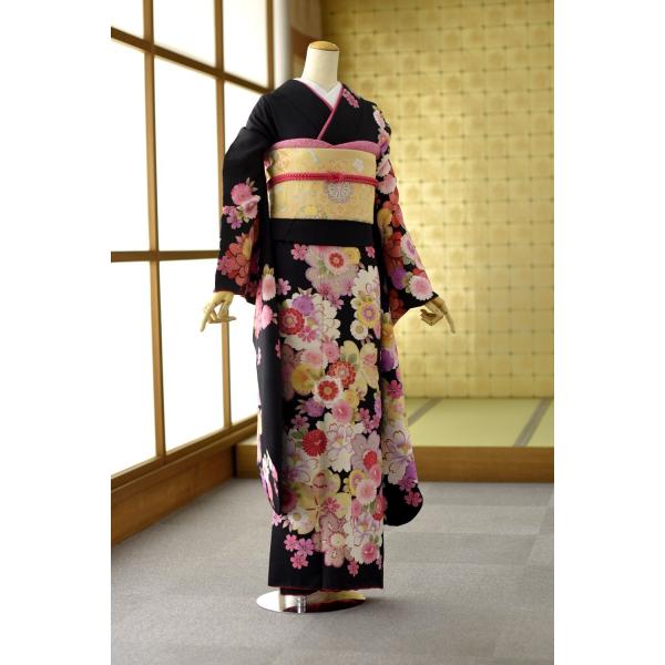 振袖 フルセット 大きいサイズ 身幅広め 身丈裄長め 美品 成人式 結婚式 frou-frou_mf077