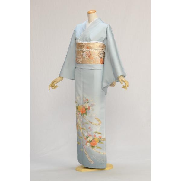色留袖 レンタル 結婚式 女性 服装 着物レンタル 親族 姉 妹 列席衣装 食事会 フルセット 人気 水色 礼装 きもの レンタル色留め袖 ブルーリボンに花 Mit1012 貸衣装froufrou 通販 Yahoo ショッピング